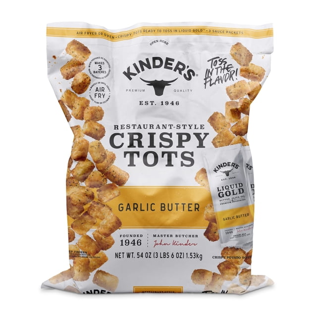 Kinder's Restaurant-Style Garlic Butter Crispy Tots, 54 oz