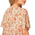 thumbnail image 4 of Bila Women's Floral Paisley Short Tiered Dress, 4 of 5