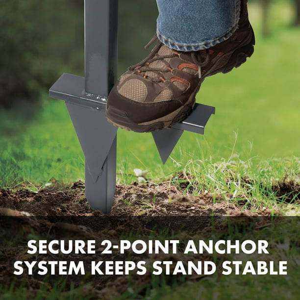 Aqua Joe Garden Hose Stand with Brass Faucet, 3ft Lead-in Hose