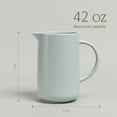 thumbnail image 4 of Over&Back Coupe Stoneware Pitcher, 42oz, 4 of 8
