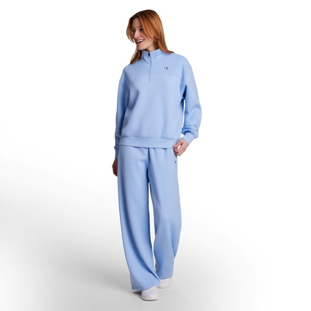 Champion Women's Air Layer Ribbed Quarter-Zip Pullover - Samsclub.com