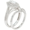 thumbnail image 2 of 1.00 CT. T.W. Marquise Diamond Engagement Ring and Band in 14K Gold, 2 of 2