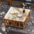 thumbnail image 4 of Cambridge Casual Catalina Teak Sofa Set with Cushions, 6pc, 4 of 11