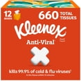 thumbnail image 1 of Kleenex Anti-Viral Facial Tissues 12 boxes, 55 tissues/box, 1 of 4