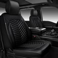 thumbnail image 3 of CarPass Premium Faux Leather 3D Foam Seat Cover-2 Pack, 3 of 7