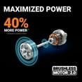 thumbnail image 6 of WORX WG745.1 40V 17'' Brushless Cordless Battery Powered Push Lawn Mower - 2 Blades 2 Batteries & Charger Included, 6 of 8