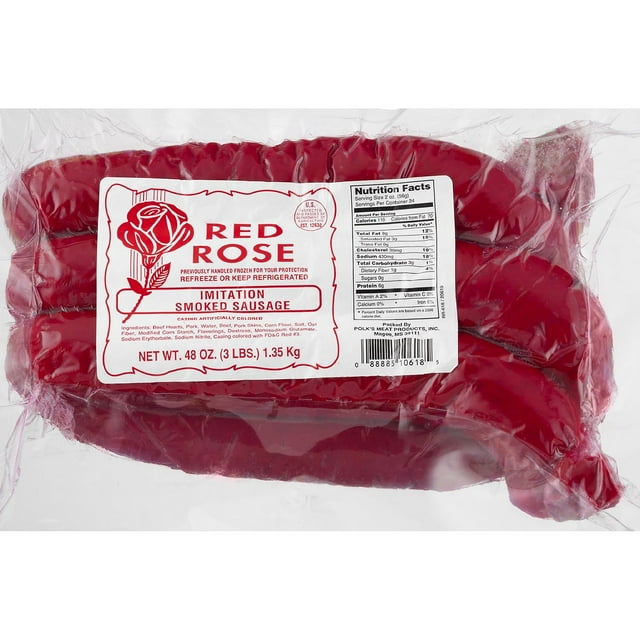 Red Rose Imitation Smoked Sausage 3 lbs.