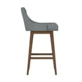 thumbnail image 9 of HH2 Home Upholstered Tapered Back Wood Adjustable Height Swivel Bar Stool, 9 of 20
