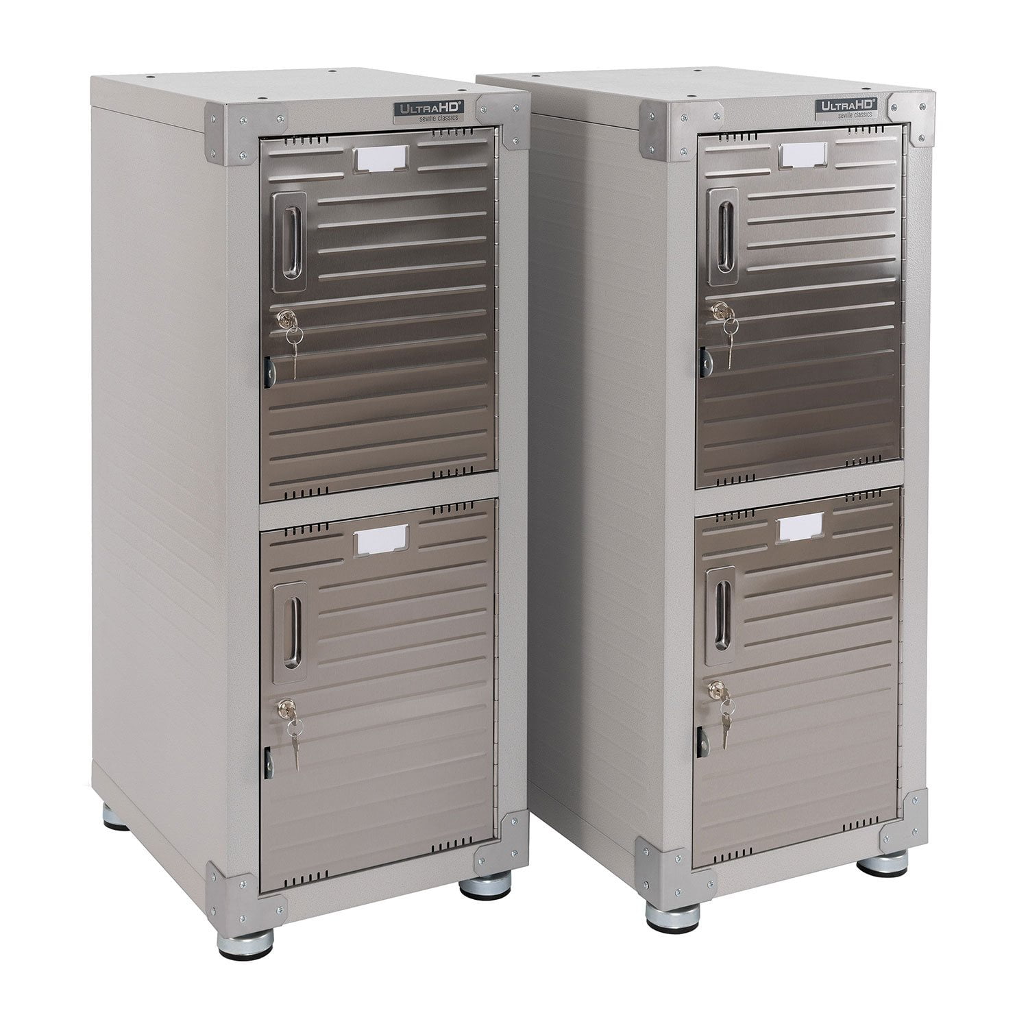 Seville Classics UltraHD 4-Door Stackable Locker Cabinets, 15