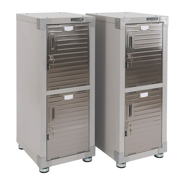 Seville Classics UltraHD 4-Door Stackable Locker Cabinets, 15