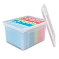 thumbnail image 5 of Letter Legal File Totes, 2 pack. Clear Base and Lid with Snap Tight Lid, 5 of 5