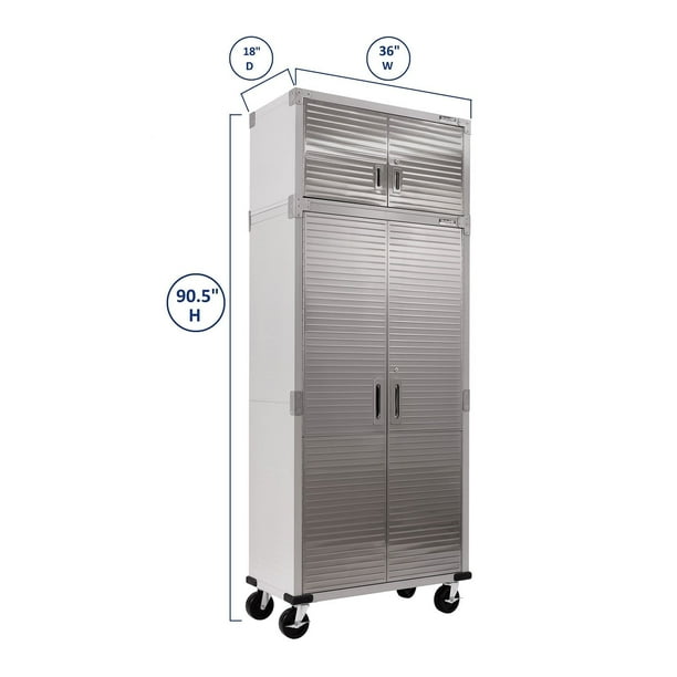 Seville Classics UltraHD 8-Piece Steel Garage Cabinet Storage Set