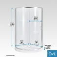 thumbnail image 8 of Breeze 36” x 36” x 77” Corner Shower Kit with Clear Glass, Walls, Base and Hardware, 8 of 13