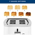 thumbnail image 5 of GE 2-Slice Stainless Steel Toaster with Extra-Wide Slots, 7 Shade Settings & Removable Crumb Tray, 5 of 7