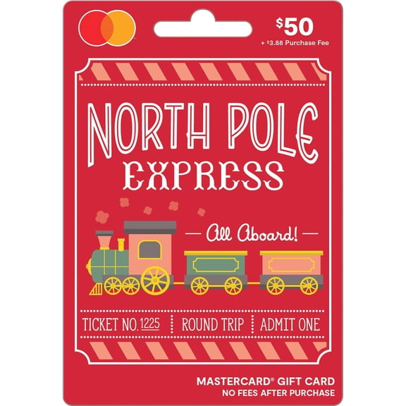 Mastercard Holiday North Pole $50 gift card
