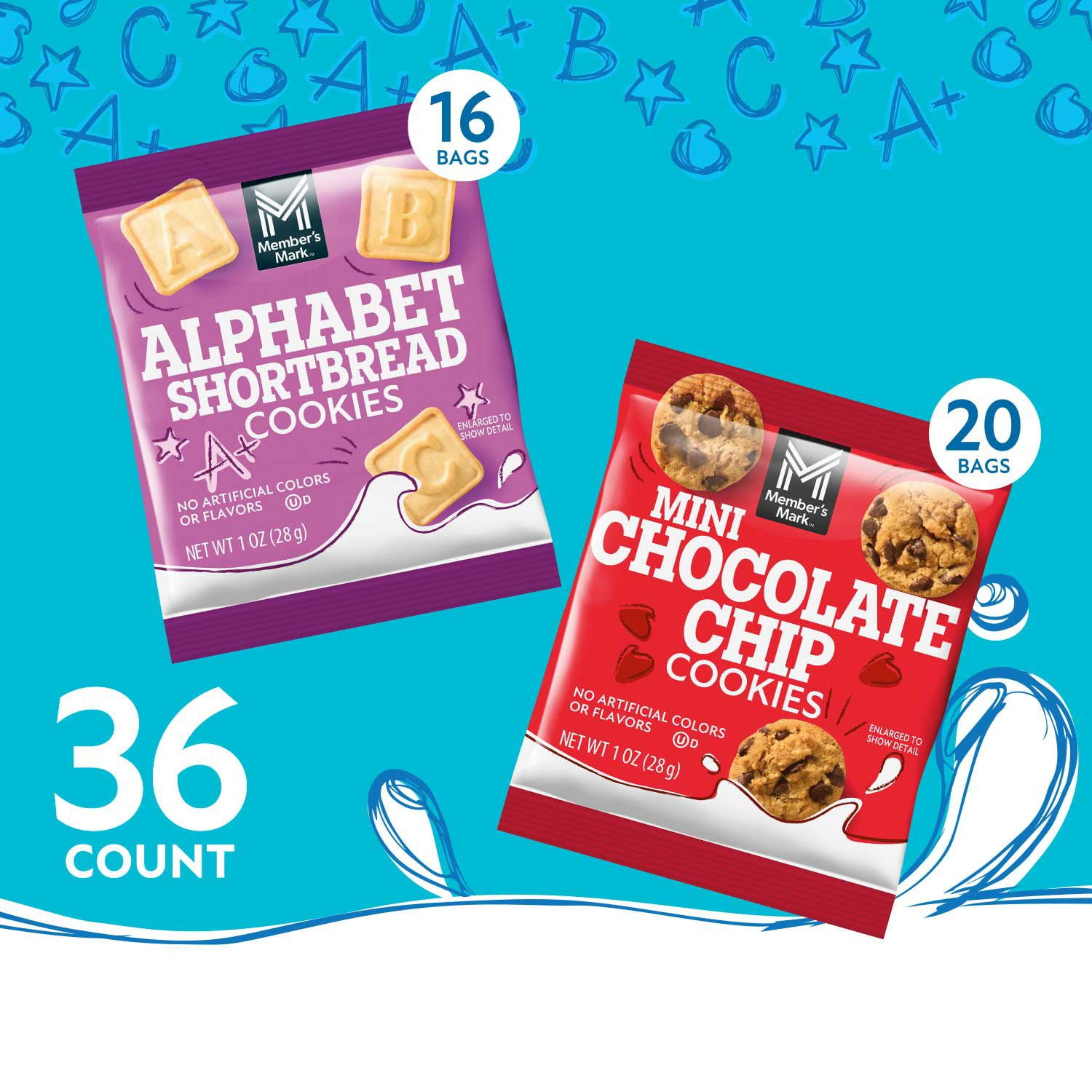 Members Mark Mini Cookies Variety Pack, 1 oz., 36 pk. - Samsclub.com