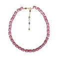 thumbnail image 1 of Swarovski Pink Crystal Octagon Cut Millenia Tennis Necklace, 1 of 5