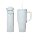 thumbnail image 1 of Iron Flask Stainless Steel Insulated Water Bottle 2 Pack, 22oz Wide Mouth & 32oz Straw Tumbler, Assorted Color, 1 of 6