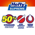 thumbnail image 3 of Hefty Supreme Foam Disposable Lunch Plates, 8 7/8", 250 ct., 3 of 7
