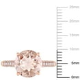thumbnail image 3 of Morganite & 0.17 CT. T.W. Diamond Ring in 14K Gold, 3 of 6