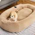 thumbnail image 2 of Snuggle Cuddler Oversized Plush Human Dog Bed, 2 of 9