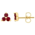 thumbnail image 2 of Micro Mini Diamond Stud Earrings in 14K Gold, 2 of 5