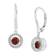thumbnail image 6 of Round Cut Lab Created Gemstone Dancing Pendant & Earring Set in Sterling Silver, 6 of 8