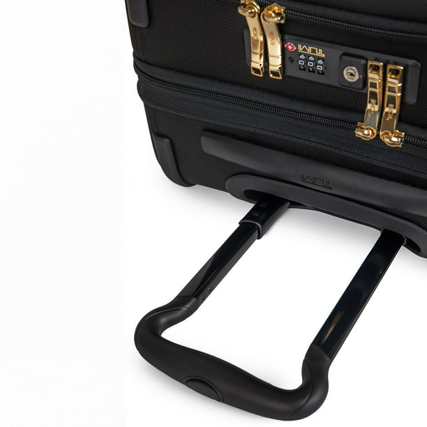 TUMI Alpha Continental Dual Access 4-Wheeled Carry-On, Black/Gold