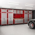 thumbnail image 3 of Seville Classics UltraHD 12-Piece Steel Garage Cabinet Storage Set with Rolling Workbench, 18 Feet Wide, 3 of 18