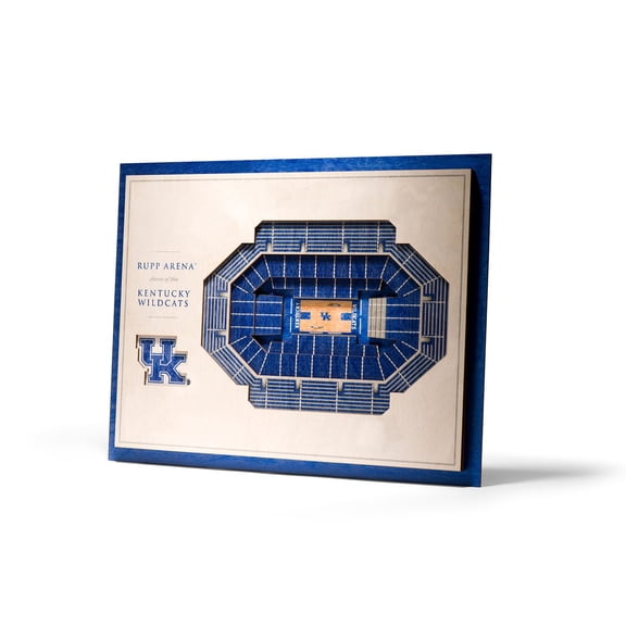 YouTheFan Kentucky Wildcats 17"x13" 3D 5 Layer Stadium View Wall Art