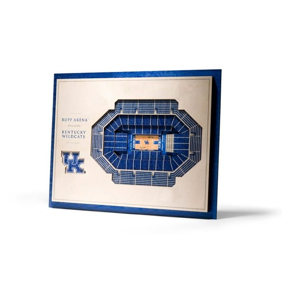 YouTheFan Kentucky Wildcats 17"x13" 3D 5 Layer Stadium View Wall Art