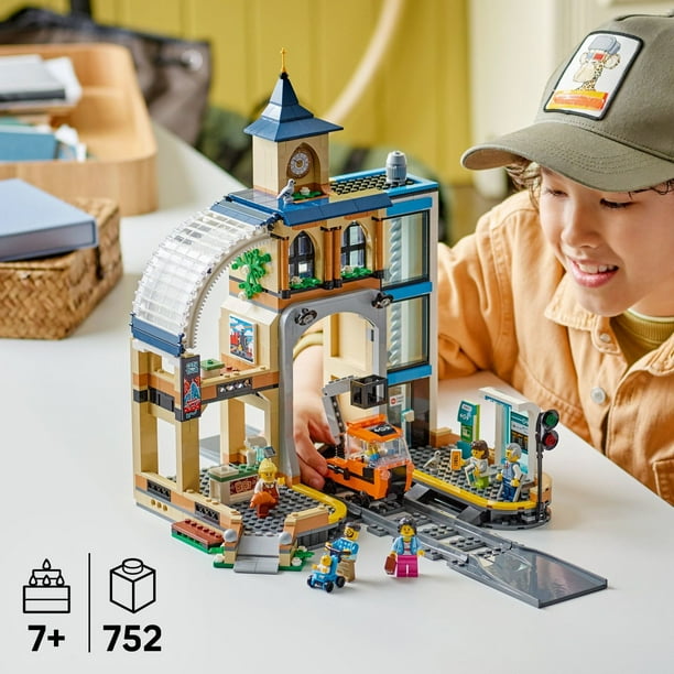 LEGO City Central Train Station Building Toy, 752