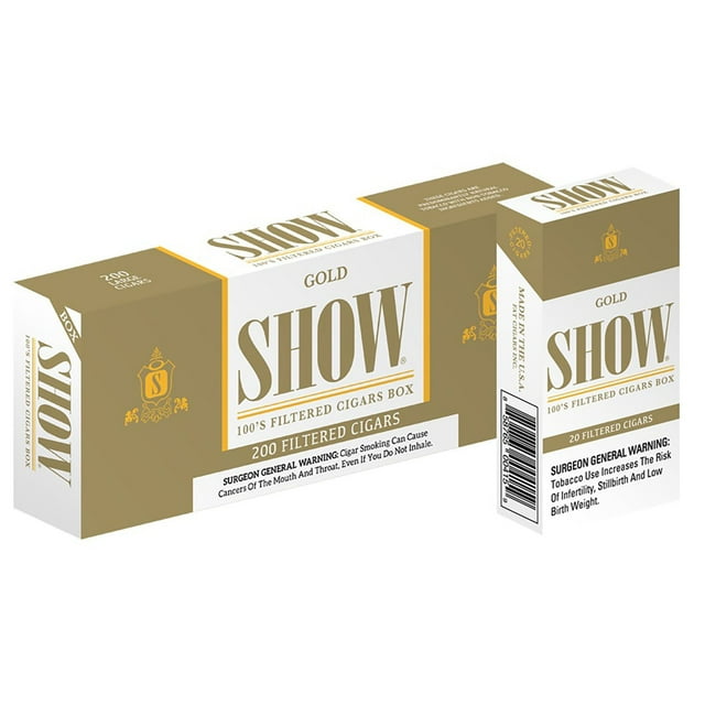 Show Gold Filtered Cigars 100's (20 ct., 10 pk.)