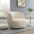 thumbnail image 1 of Blair Boucle Swivel Chair, 1 of 8