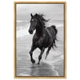 thumbnail image 2 of Graceful Horse Black and White Canvas Print by Oliver Gal Prints, 2 of 4