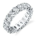 thumbnail image 1 of Lab Created White Sapphire Eternity Band in 14K Gold, 1 of 9
