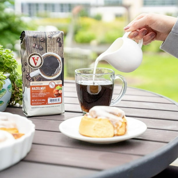 Victor Allen's Medium Roast Ground Coffee, Hazelnut, 40 oz