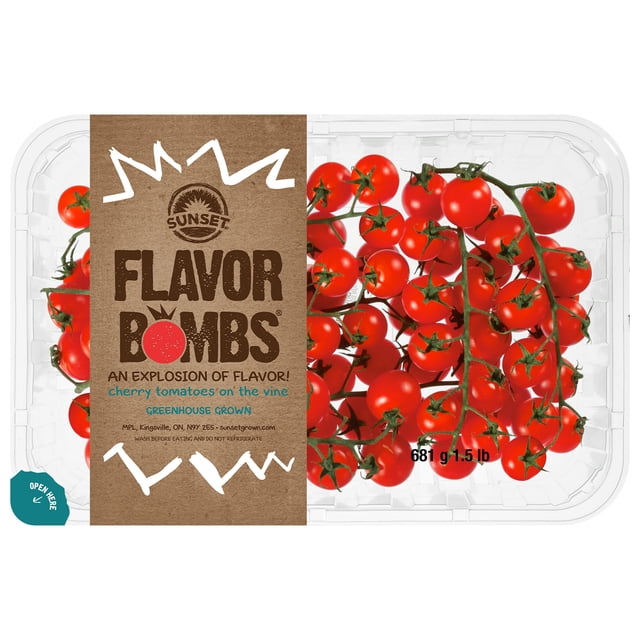 Flavor Bombs Cherry Tomatoes On The Vine, 1.5 lbs.