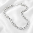 thumbnail image 5 of High Polish Round Beaded Necklace in Sterling Silver, 5 of 7