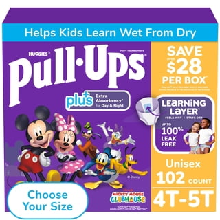 Pull-Ups Unisex Plus Training Pants, Sizes 2T-6T