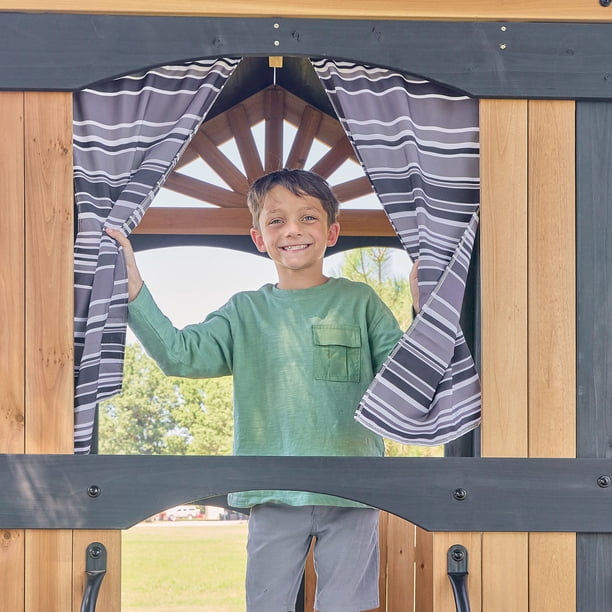 Backyard Discovery Oceanview II Cedar Wood Swing Set - Samsclub.com