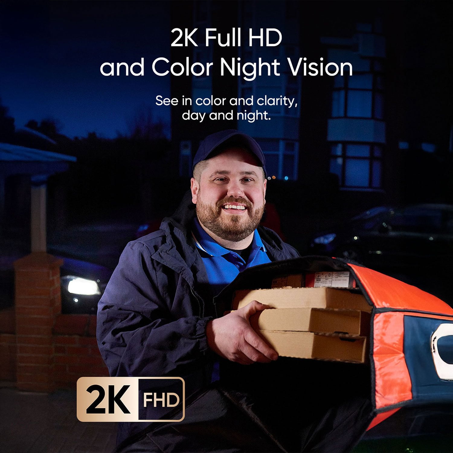 eufy E340 Wireless 2K Video Doorbell with Dual Cameras and Color Night Vision