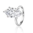 thumbnail image 2 of Lab Created Marquise Cut Solitaire Diamond Ring, 2 of 7
