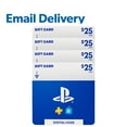 thumbnail image 1 of Sony PlayStation Store $100 Email Delivery Gift Card Multi-Pack, 4 x $25, 1 of 1