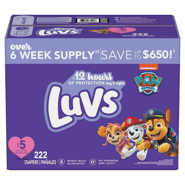 Luvs Pro Level Leak Protection Diapers (Sizes: 3-6)