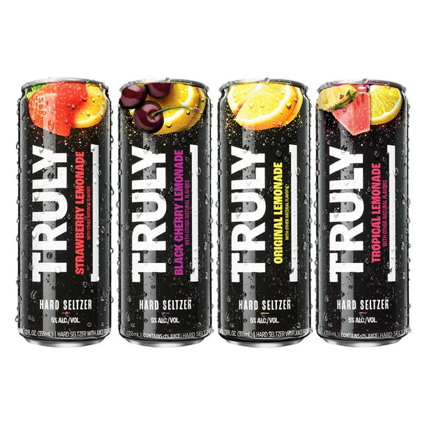 Truly Hard Seltzer Lemonade Variety Pack, 12 fl. oz. can, 12 pk