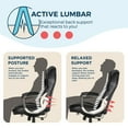 thumbnail image 8 of La-Z-Boy Westley Big & Tall Executive Office Chair With Active Lumbar Support, 8 of 14