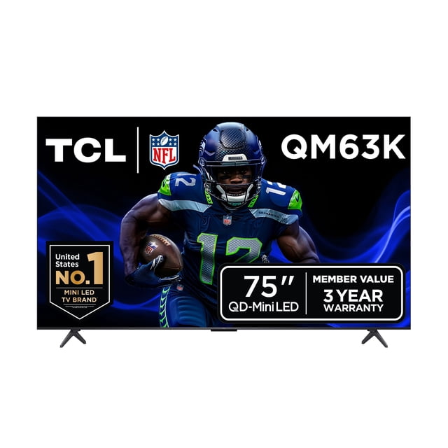TCL 75" Class QM63K Series QD-Mini LED Smart TV