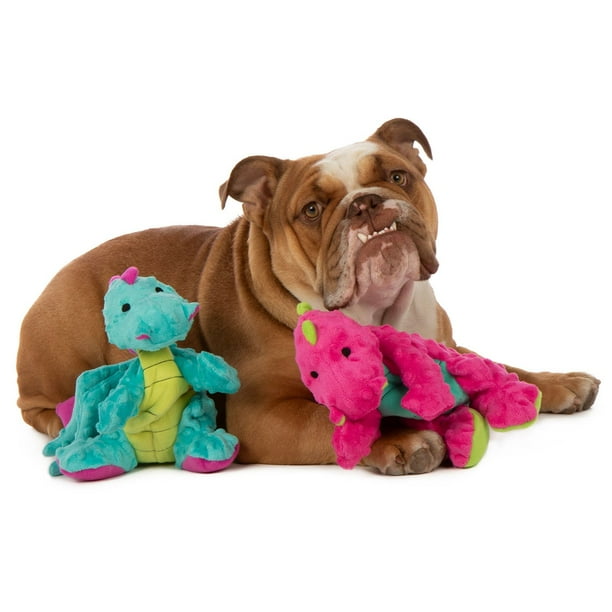 goDog Dragons Large Dog Toys with Chew Guard Technology, pk