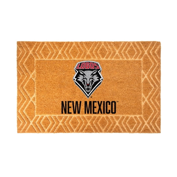 Logo Brands New Mexico Lobos Coir Outdoor Mat